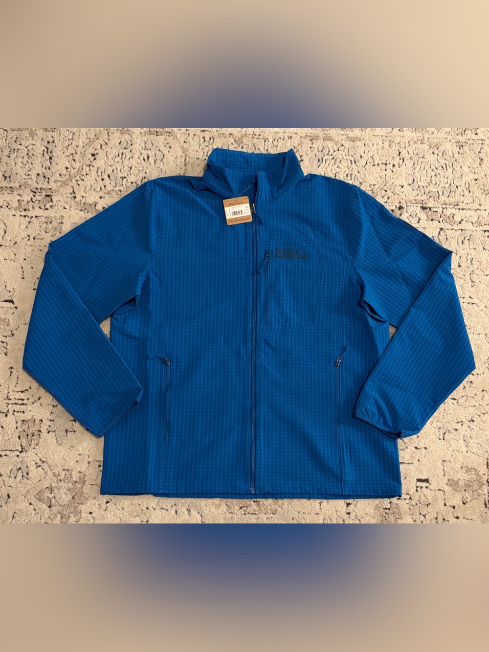 $129 Eddie Bauer Sandstone Grid Blue Jacket Men’s Size: Large - Picture 2 of 8
